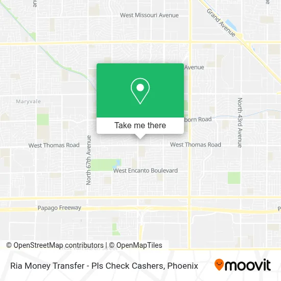 Ria Money Transfer - Pls Check Cashers map
