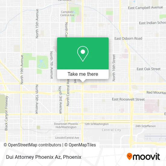 Dui Attorney Phoenix Az map