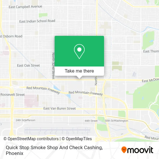 Quick Stop Smoke Shop And Check Cashing map