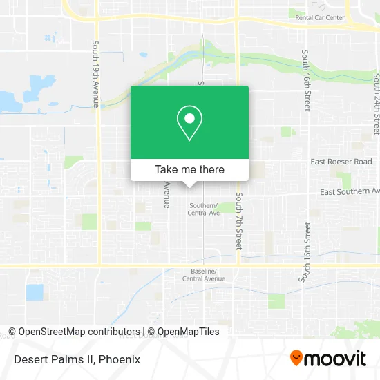 Desert Palms II map
