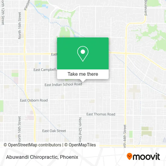 Abuwandi Chiropractic map