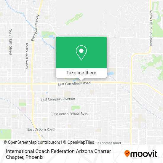 International Coach Federation Arizona Charter Chapter map