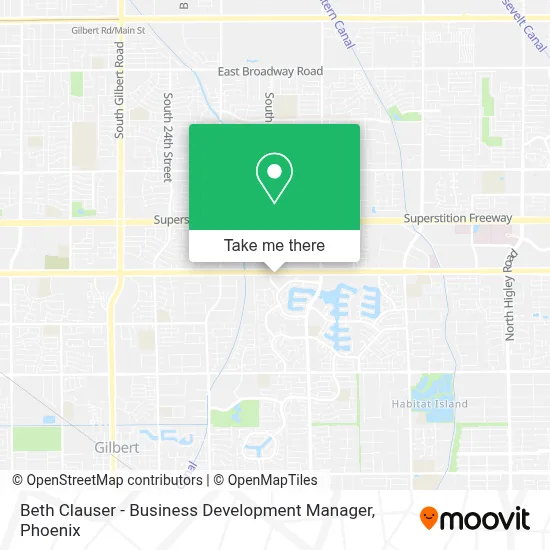 Beth Clauser - Business Development Manager map