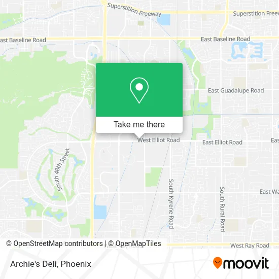 Archie's Deli map