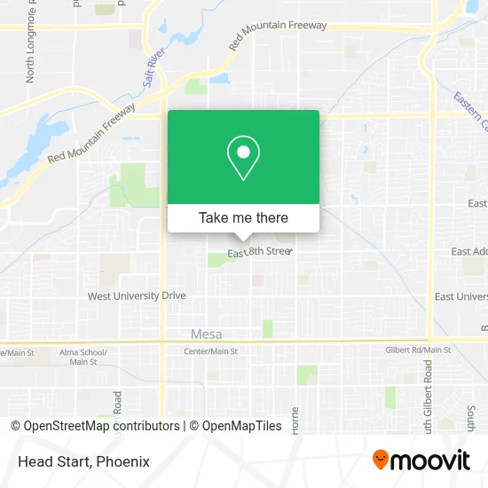 Head Start map