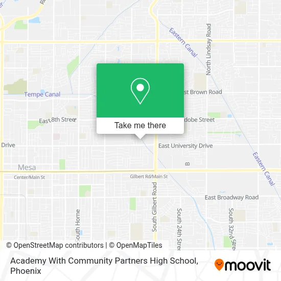 Academy With Community Partners High School map