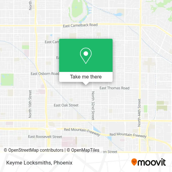 Keyme Locksmiths map