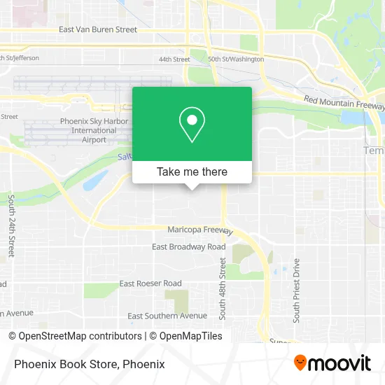 Phoenix Book Store map