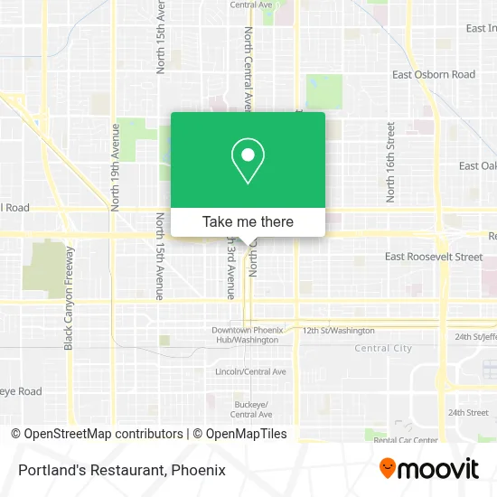 Portland's Restaurant map