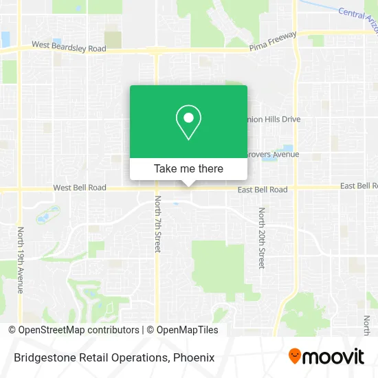 Bridgestone Retail Operations map
