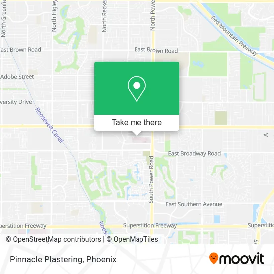 Pinnacle Plastering map