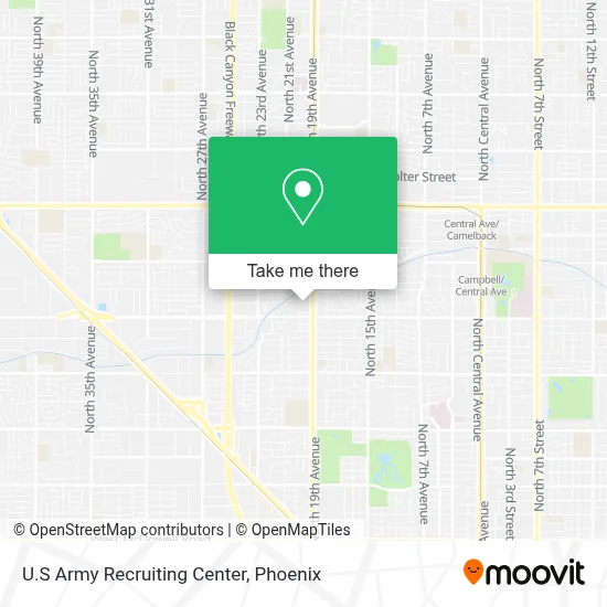 U.S Army Recruiting Center map