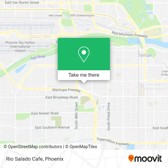 Rio Salado Cafe map