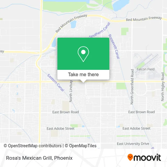 Rosa's Mexican Grill map
