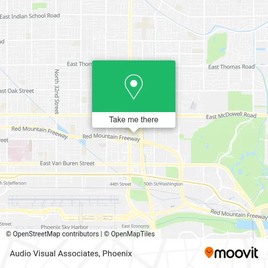 Audio Visual Associates map