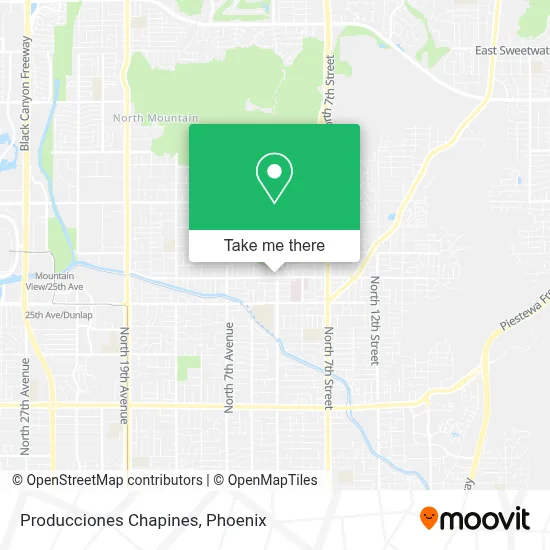 Producciones Chapines map