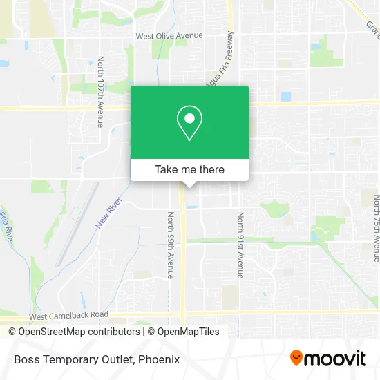 Boss Temporary Outlet map
