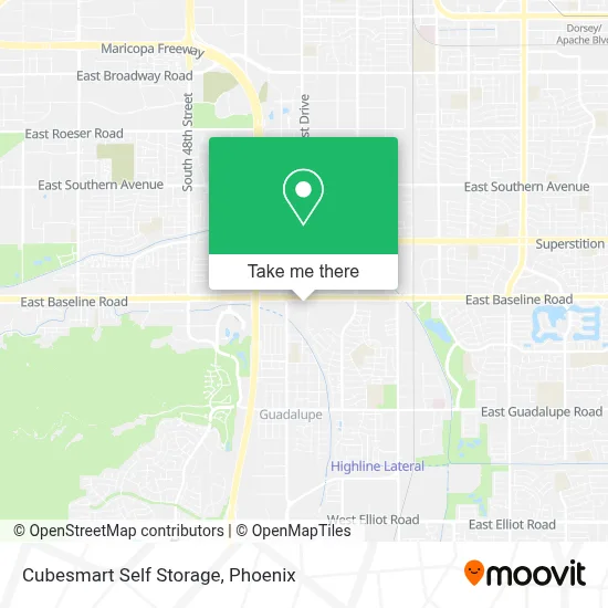 Cubesmart Self Storage map