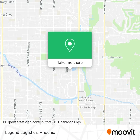 Legend Logistics map