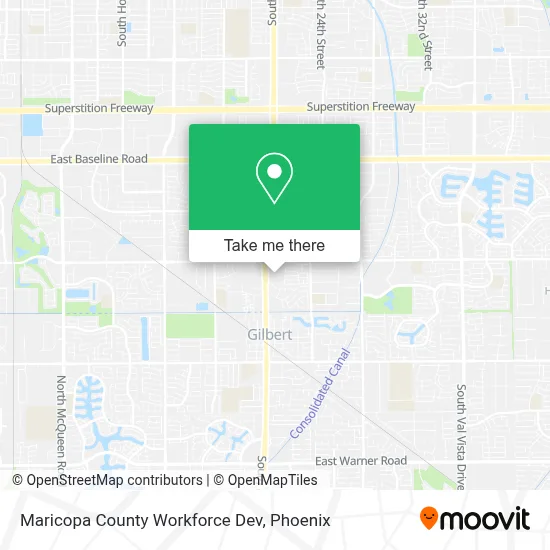 Maricopa County Workforce Dev map