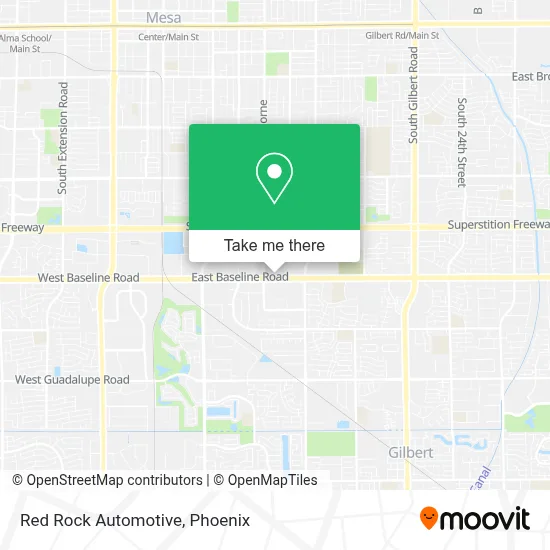 Red Rock Automotive map