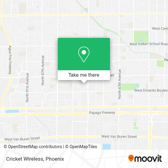 Cricket Wireless map