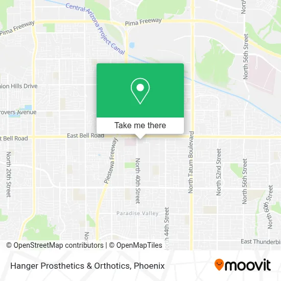 Hanger Prosthetics & Orthotics map