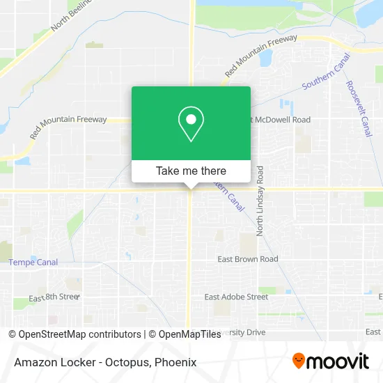 Amazon Locker - Octopus map