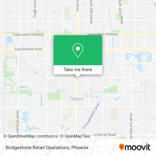 Bridgestone Retail Operations map