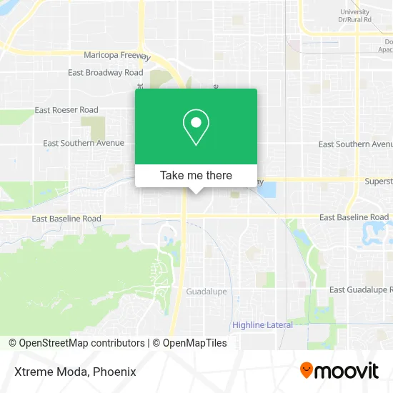 Xtreme Moda map