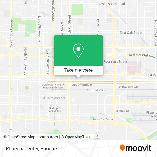 Centro Phoenix map