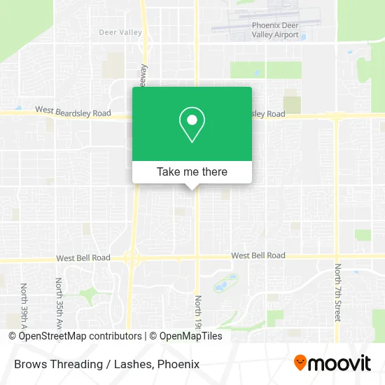 Brows Threading / Lashes map