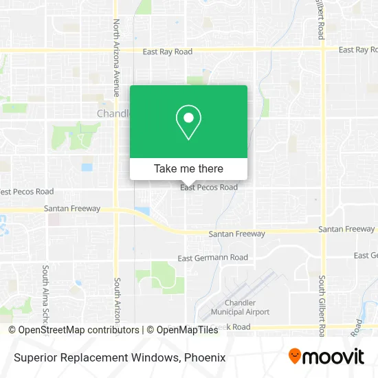 Superior Replacement Windows map