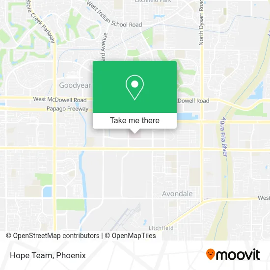 Hope Team map