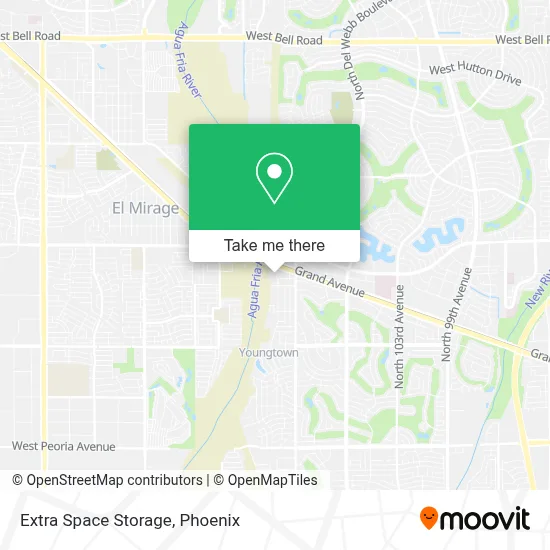 Extra Space Storage map