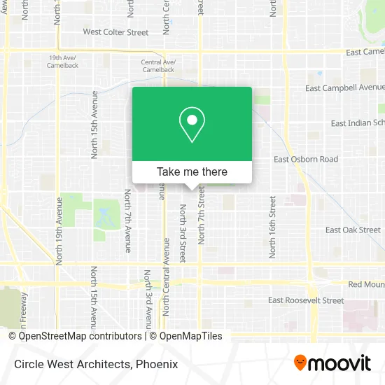 Circle West Architects map
