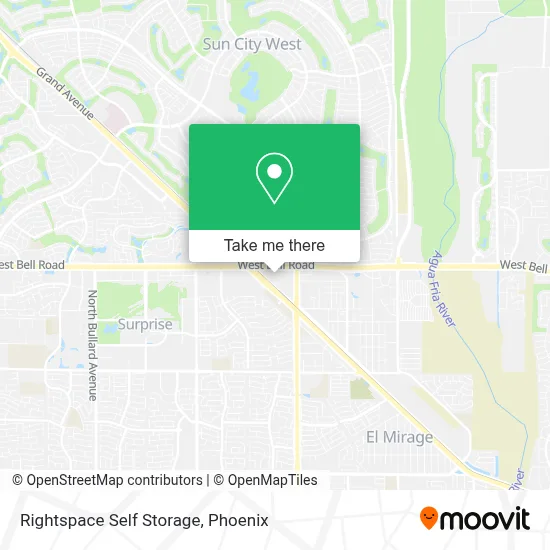 Rightspace Self Storage map