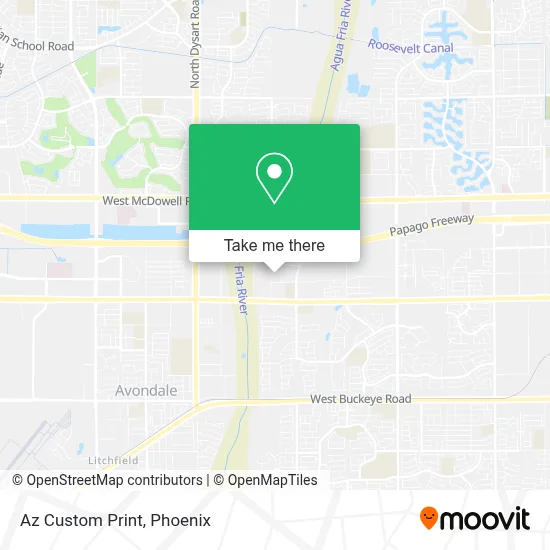 Az Custom Print map