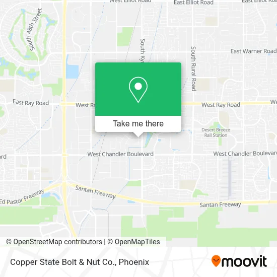 Copper State Bolt & Nut Co. map