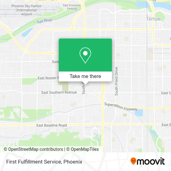 First Fulfillment Service map