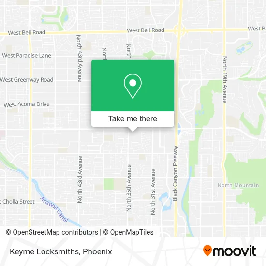 Keyme Locksmiths map