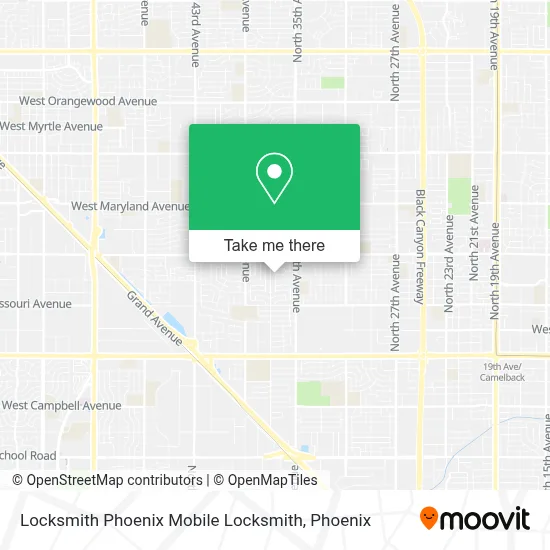 Locksmith Phoenix Mobile Locksmith map