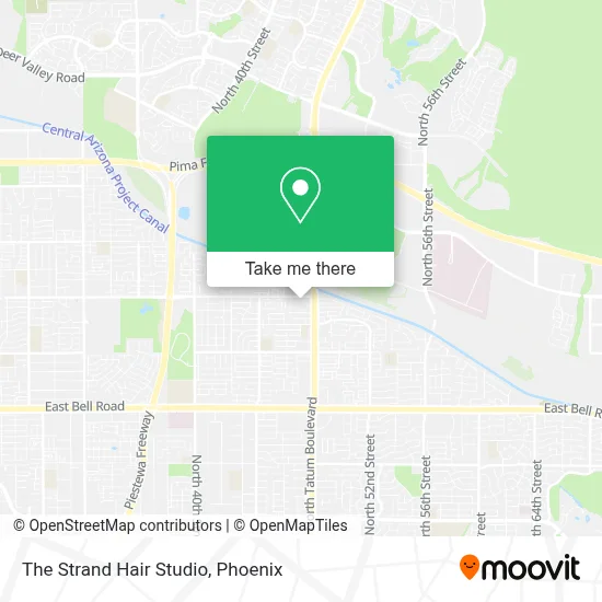 The Strand Hair Studio map