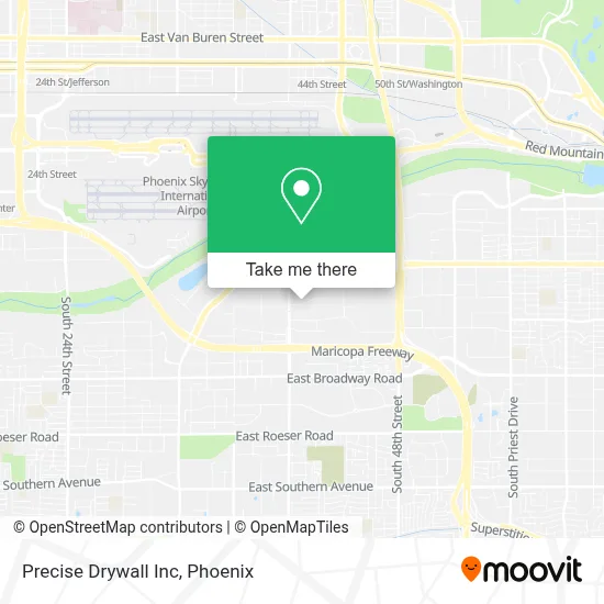 Precise Drywall Inc map