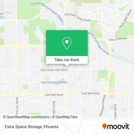 Extra Space Storage map