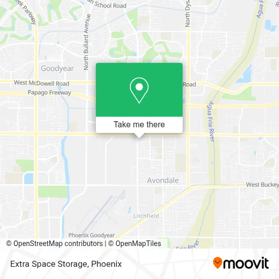 Extra Space Storage map