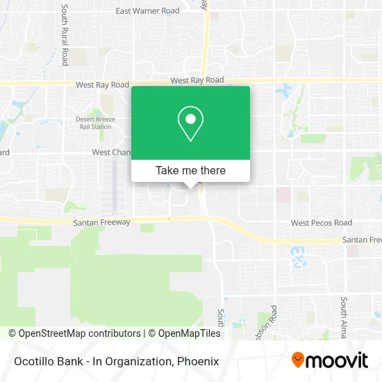 Ocotillo Bank - In Organization map