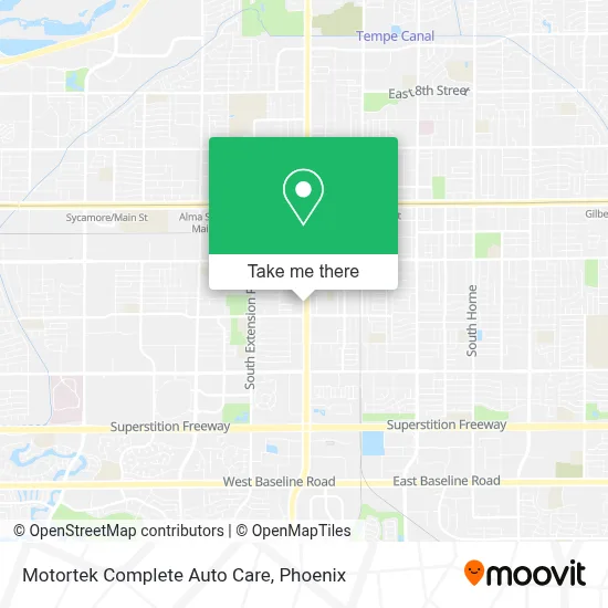 Motortek Complete Auto Care map