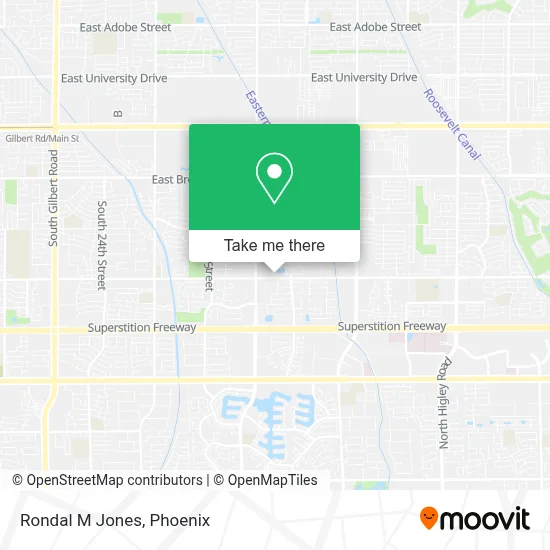 Rondal M Jones map
