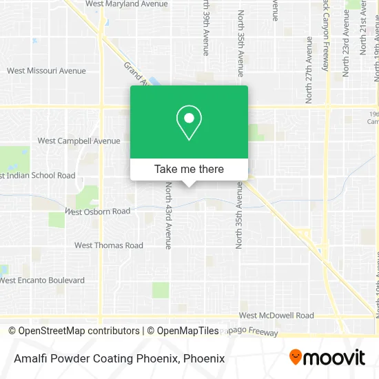 Amalfi Powder Coating Phoenix map